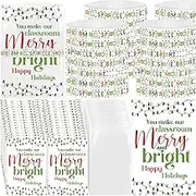 Cunno 30 Sets Christmas End of School Year Gifts Silicone Wristband and Cards Student/Classroom Gift Dream Big Sparkle More Shine Bright Wish Bracelet Class Teacher-Student Party Favors