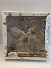 NIB Kurt Adler Capiz Vines With Pearls Star Tree Topper 8-1/2"