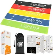 INMAKER Resistance Workout Bands with Instruction eBook, Videos, Manual and Carry Bags, Exercise Bands for Legs and Butt, Set of 5…