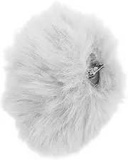 [Veemoon] Lovely Fluffy Tail Brooch Cute Plush Decorative Pin for Bags Backpacks Unique Accessories for Girls and Women Shawl Brooch