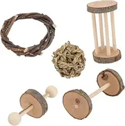 PENIKOKO 1 Set Pet Chewing for Hamsters Rabbits Parrots Natural Molar Plaything for Grinding Teeth Promotes Healthy Chewing Playtime Fun