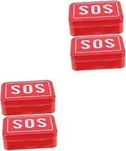 Sets Portable Emergency Aid Box Metal Medical Storage Container Tin for Outdoor Activities Pcs