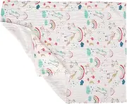 LRXIYODE Pure Cotton Bath Towel Super Absorbent Bath Towels for Travel Lightweight and Breathable for Bathing and Wrapping Soft Muslin Rainbow Design