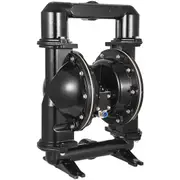 Air-Operated Double Diaphragm Pump, 2 inch Inlet & Outlet, Aluminum Alloy Body, 75 GPM & Max 120PSI, Nitrile Diaphragm Transfer Pump for Petroleum, Diesel, Oil and Low Viscosity