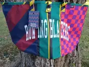 Rowing Blazers Target Collection Preppy Print Patchwork Logo Reusable Tote Bag
