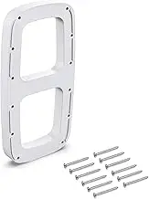 Emuca Lateral Assembly Supplement for Pull Down Hanging Rail, White Colour, Set of 2, 2 pcs