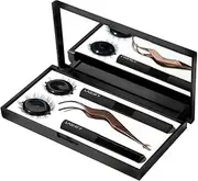 Lashify Control Kit - Complete DIY Eye Lash Starter Set - Bold Gossamer Black 10mm, 12mm, Black Travel Case, Petite Wand