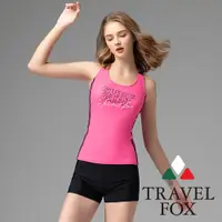 在飛比找蝦皮商城優惠-【TRAVEL FOX 夏之戀】經典背心款長版二件式泳衣-C