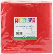 Red Dinner Napkins 2ply 40x40cm 50pk