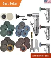Heavy-Duty 1/4 Inch Air Die Grinder with 22 Roll Lock Discs - Precision Grinding
