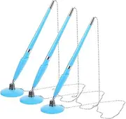 KALLORY Business Pen Collection 3pcs Office Stationery Chain Hotel Signature Pen for Writing