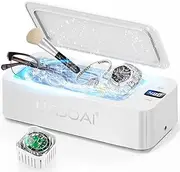 [Urjoai] Ultrasonic Jewelry Cleaner - 50KHz Jewelry Cleaner, Ultrasonic Machine with 5 Timer Modes, Portable Ultrasonic Cleaner Machine for Jewelry, Eyeglasses, Rings, Watches,