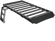 Roof Racks Cargo Luggage Compatible for Toyota Land Cruiser PradoLC250, Aluminum Alloy, Basket Car, Roof Racks, Cargo Carrier(Rack and Stepladder)