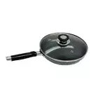 9" Nonstick Fry Pan With Lid Deep Frying Pan with Handle,Skillet,Dishwasher Safe