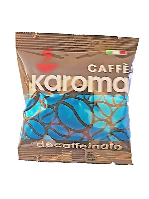 Caffè Karoma ESE Coffee Pods Decaffeinated (100 Pods/Cialde)
