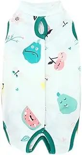 AIMALL Pet Cat Postoperative Recovery Suit - Soft, Breathable Polyester Sterilization & Weaning Clothing for Surgical Healing, Skin Protection, Adjustable Velcro, Multiple Sizes