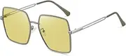 [HAZARA] Polarized Sunglasses Trend Versatile Big Frame Women's Sunglasses to Prevent Outer Lines Outdoor Sunglasses (Color : 4)