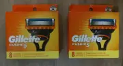 Gillette Fusion 5 Razor Blade Refill Cartridges - 8 Pack x 2 = 16 Count NEW