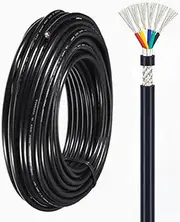 6-Core 14-28AWG Shielded Electrical Wire Kit Low Voltage Cable Tinned Copper Core 100FT UL Certification Flexible PVC DIY Cable for CNC Robotics 3D Printers LED Automotive - UL2464(25FT,28AWG)