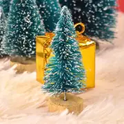 12Pcs Christmas Tree Fake Pine Tree Small Mini Snow Frosted Tree Xmas Decoration