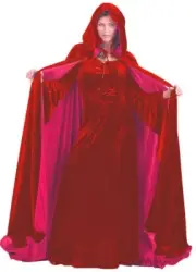 1 PC Reversible Red & Pink Free Size halloween/Vampire/Witch Cape/Costume