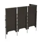 Suncast Garden Fencing 23"Wx44"H Plastic Decorative Accessory Border in Java