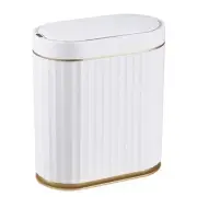 ELPHECO Automatic Motion Sensor Trash Can - 2 Gallon Slimline for Bathroom Be...
