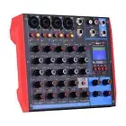AG-6 Portable 6-Channel Mixing Console Digital Audio Mixer +48V U7R1