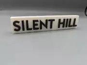 Silent Hill - 3d Printed logo for shelf, desk or wall mount.