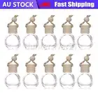 10PCS Car Hanging Diffuser Air Freshener Mini Empty Perfume Glass Bottle Ornamen