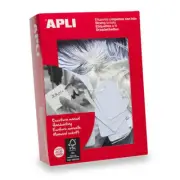 Apli Merchandising Tags White Durable Card Acid Free 50x70mm Pack of 400pcs