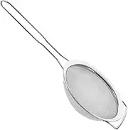 STOBAZA Metal Mesh Strainer Large Fine Mesh Sieve Food Strainer for Cooking Oil Grease Container