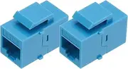 uxcell 2 Pack RJ45 Ethernet Coupler, Female to Female Cat6 Coupler Ethernet Extension Adapter Network Connector for Cat6/Cat5e/Cat5,Blue
