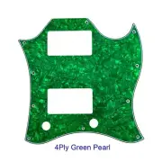 For US Gibson SG Full Face Guitar pickguard With PAF Humbucker, Green Pearl