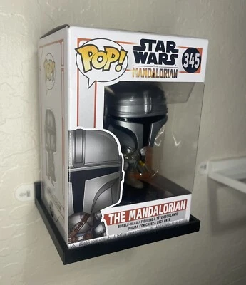 2-Pack - Wall Mounted Floating Shelf For Funko Pop - Black, Adhesive Mount