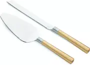 Auth Wedgwood Cake Knife & Server Set Vera Wang WITH LOVE Wedding Elegant Boxed