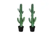 SOGA 2X 105cm Green Artificial Indoor Cactus Tree Fake Plant Simulation Decorative 6 Heads