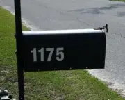 Mailbox Numbers 3" Reflective Vinyl, 2 sets of your address #s. (Out of "0"s).