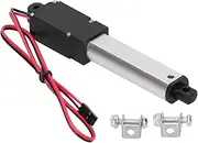 Sluffs Mini Electric Linear Actuator, Waterproof Micro Small Motion DC12V 50mm Stroke with Mounting Bracket for DIY Robot Cabinet Drawer Shutter Electric Door Opener(Thrust 60N, Speed 15mm/s)