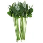 30pcs Artificial Floral Stem Flower Pole Leaves Faux Leaves Flower Stem Wire