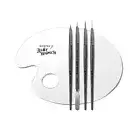 Morphe Abby Roberts The Artcasts 5pcs Artists Detail Brush Set & Mixing Palette