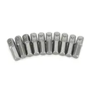 10pcs Socket Adapter Converter 1/4 Hex Shank To 1/4 Square Drive 25mm Parts