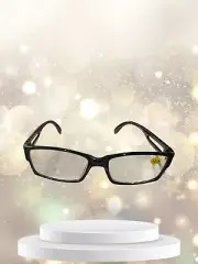Men’s Black Plastic Frame Reading Glasses +2.75 Strength
