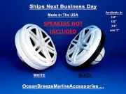 JL Audio Speaker MX Ser 650 spacer mounting rings White OR Black 3/4" Starboard