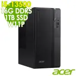 【ACER 宏碁】I5 十四核商用電腦(VS2715G/I5-13500/16G/1TB SSD/W11P)