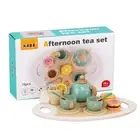Montessori Sorting Stacking Toy Wooden Role Play Ice Cream Toy Tea Set Kitchen P
