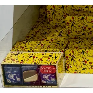 最便宜 現貨在台 日本 寶可夢中心 皮卡丘 餅乾 蛋捲 禮盒 限定 鐵盒 PIKA YOKUMOKU 杏仁片 巧克力夾心