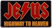 [Pinstant] Jesus Highway To Heaven Christ Lightning Cross Christian Catholic God 1.2" Enamel Pin Badge, 1.2 inches, Enamel, metal