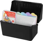 Homoyoyo 1 Set Multi Function Note Card Box Elegant Plastic Index Card Organizer for Office Home for Easy Sorting Recipe Storage Sturdy Design for Daily Use