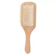 Wooden Hair Brush Portable Home Salon Ergonomic Massage Detangling Paddle Br CHW